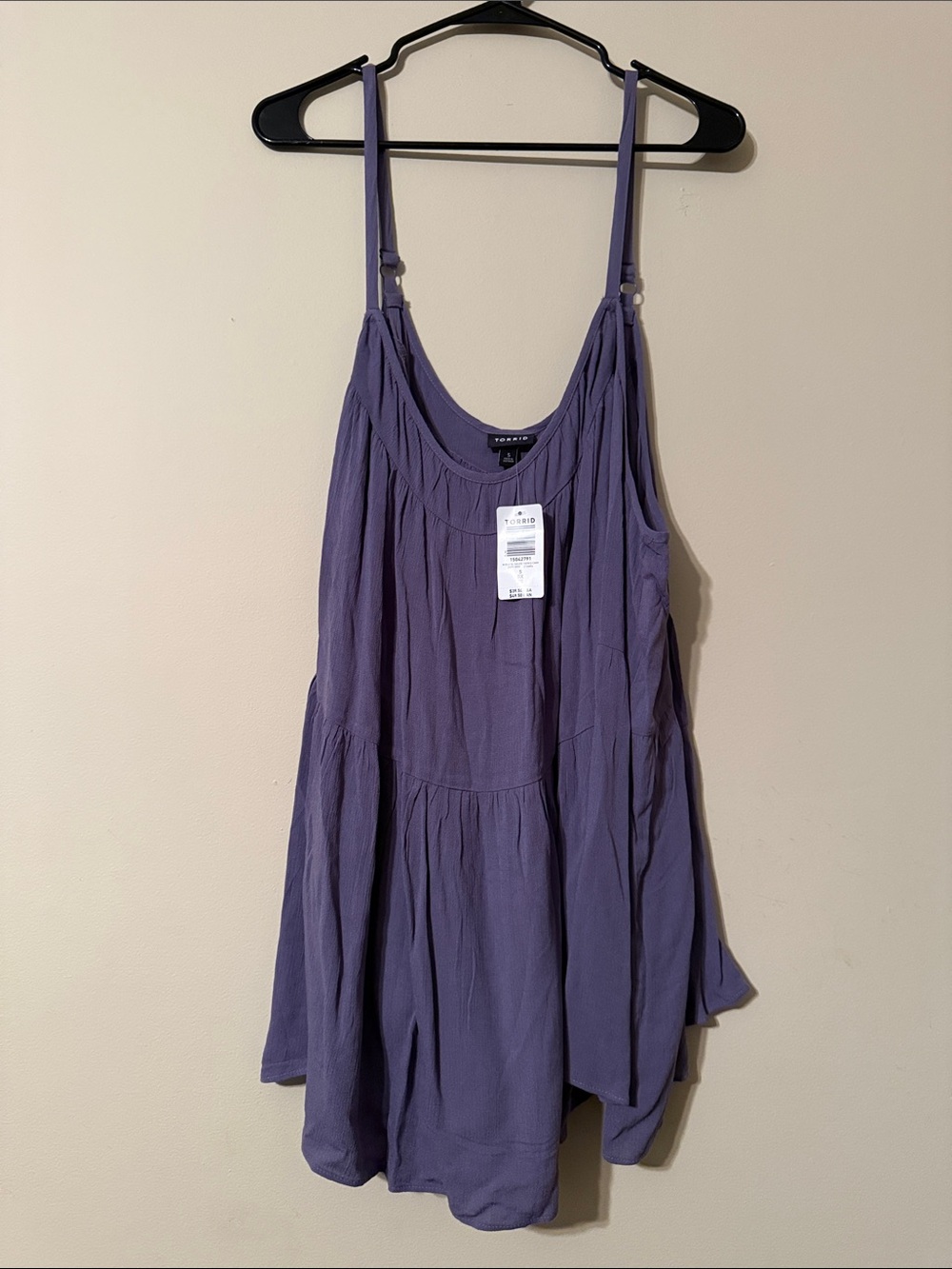 torrid Purple Flowy Tank Tunic
